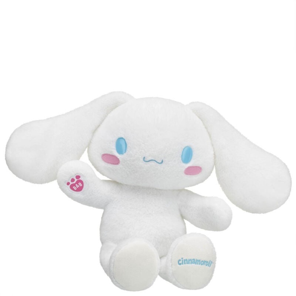 Build-A-Bear Cinnamoroll San Rio White Plush with Blue and Pink Accents
